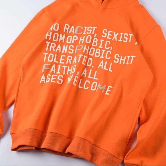 CPFM.XYZ Letter Hooded Sweatshirt Orange - Picture 2 of 4